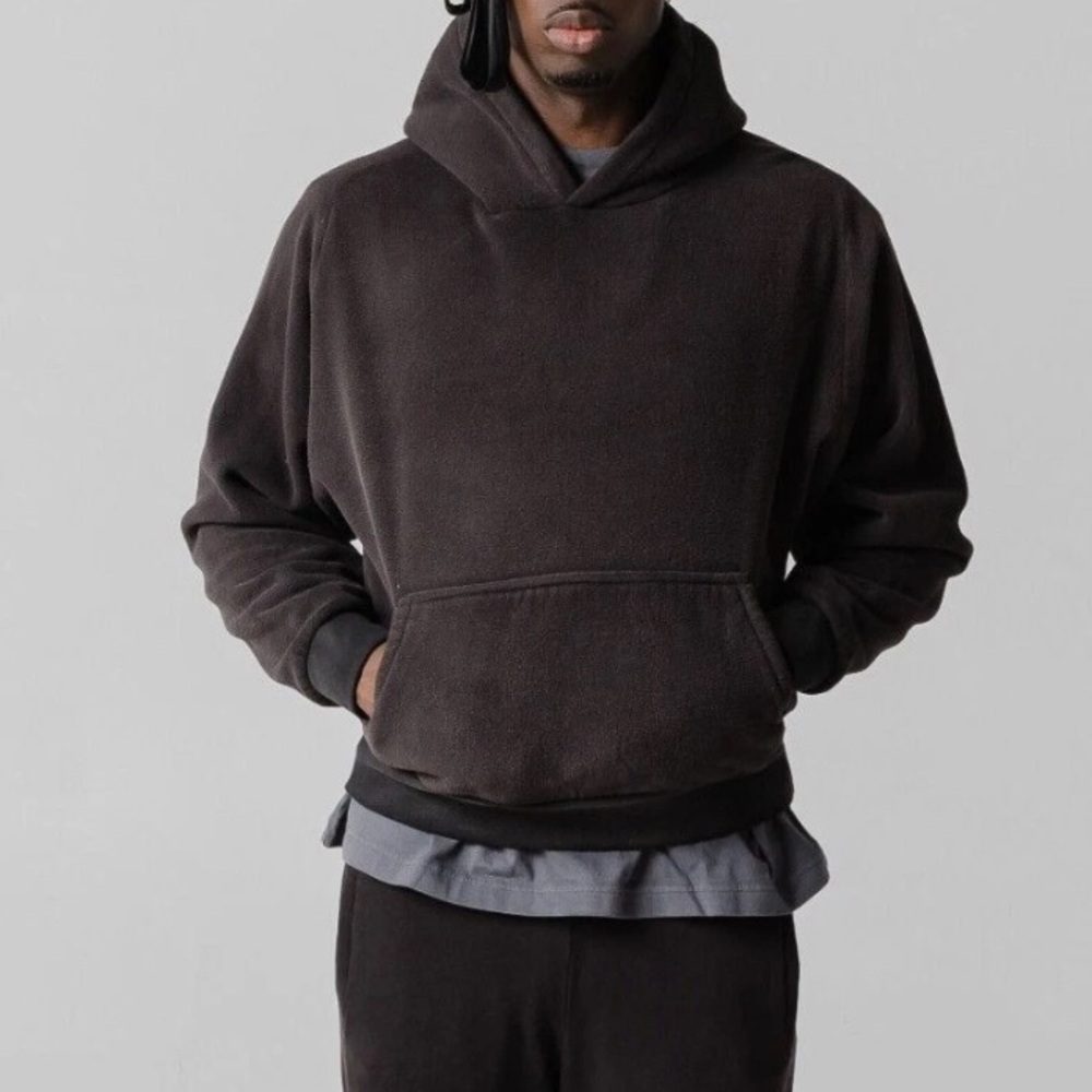 YEEZY POLAR FLEECE PADDED HOODIE BLACK - L